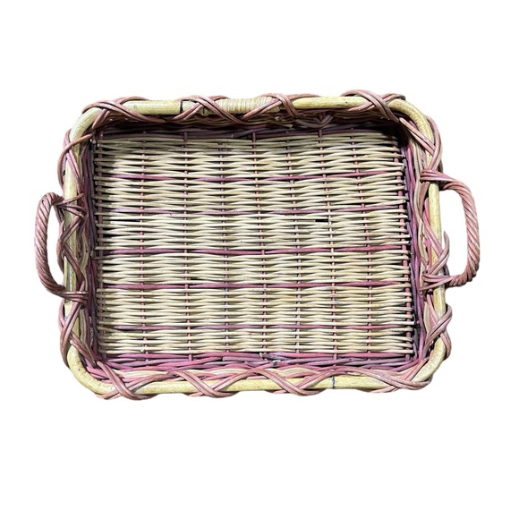 3/$15 Wicker Rectangular Basket with Handles - Picture 4 of 11